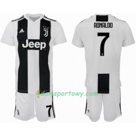 Koszulka Juventus Ronaldo 7 Dziecięcy Domowe Koszulki Piłkarskie 2018-2019 Krótki Rękaw